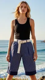 Garde-robe - Short - Blauw