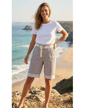 Garde-robe - Short - Wit-bruin