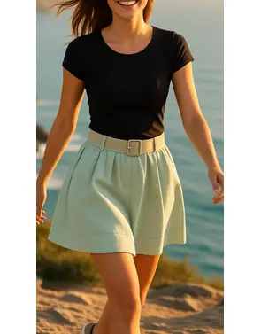 Garde-robe - Short - Munt