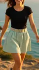 Garde-robe - Short - Munt