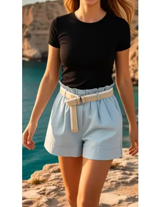 Garde-robe - Short - Blauw