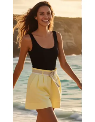 Garde-robe - Short - Geel