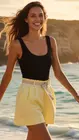 Garde-robe - Short - Geel