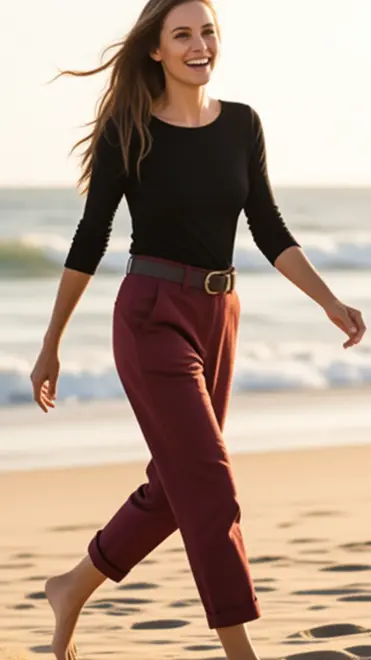 Garde-robe - Lange Broek - Bordeaux
