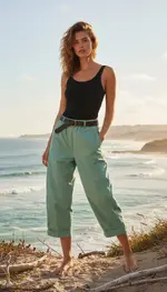 Garde-robe - Lange Broek - Munt