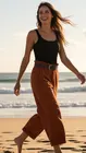 Garde-robe - Lange Broek - Donker oranje