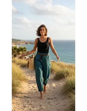Garde-robe - Lange Broek - Petrol