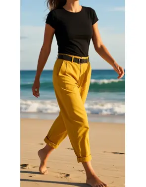 Garde-robe - Lange Broek - Oker