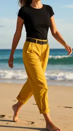 Garde-robe - Lange Broek - Oker