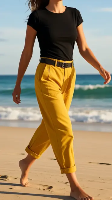 Garde-robe - Lange Broek - Oker