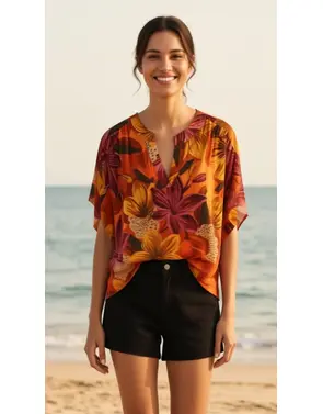 Garde-robe - Blouse - Donker oranje