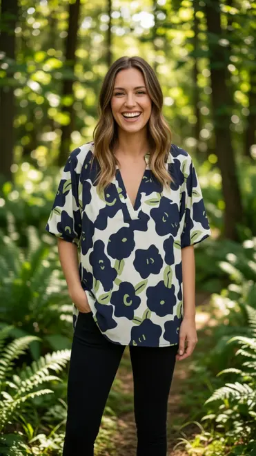 Garde-robe - Blouse - Marine