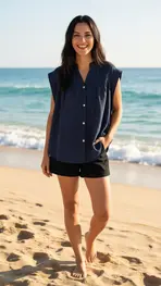 Garde-robe - Top - Marine