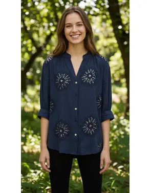 Garde-robe - Blouse - Marine