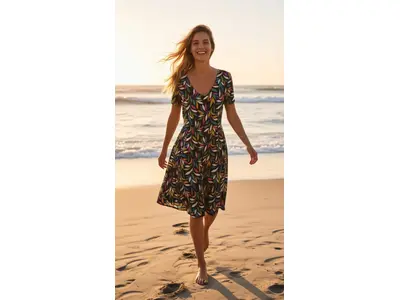 Garde-robe - Kort Kleedje - Marine