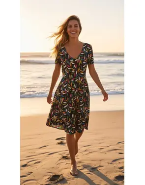 Garde-robe - Kort Kleedje - Marine