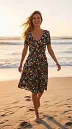Garde-robe - Kort Kleedje - Marine