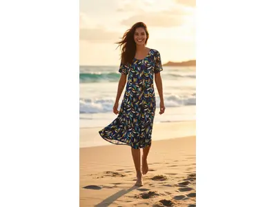 Garde-robe - Kort Kleedje - Blauw