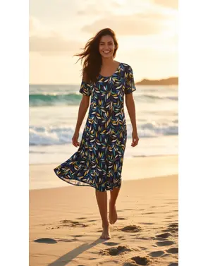 Garde-robe - Kort Kleedje - Blauw
