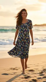 Garde-robe - Kort Kleedje - Blauw