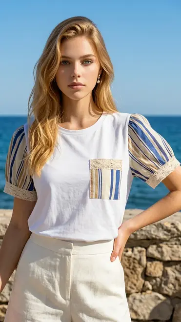 Garde-robe - T-shirt - Marine