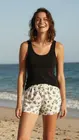 Garde-robe - Short - Ecru-blauw