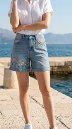 Garde-robe - Short - Jeans licht