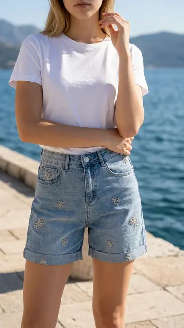 Garde-robe - Short - Jeans licht