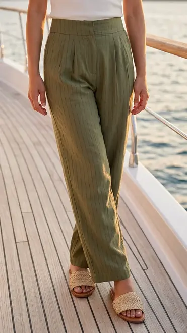 Garde-robe - Lange Broek - Kaki