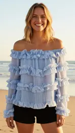 Garde-robe - Blouse - Blauw