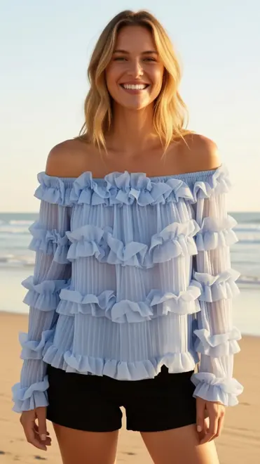 Garde-robe - Blouse - Blauw