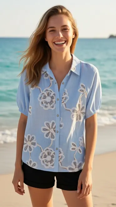 Garde-robe - Blouse - Blauw