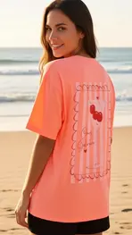 Garde-robe - T-shirt - Fluo oranje