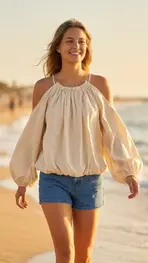 Garde-robe - Blouse - Beige