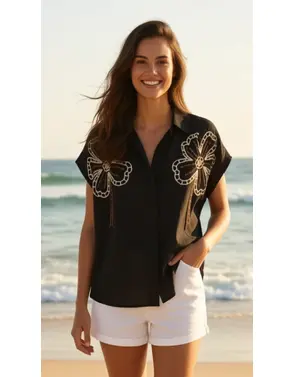Garde-robe - Blouse - Zwart