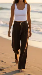 Garde-robe - Lange Broek - Donker bruin