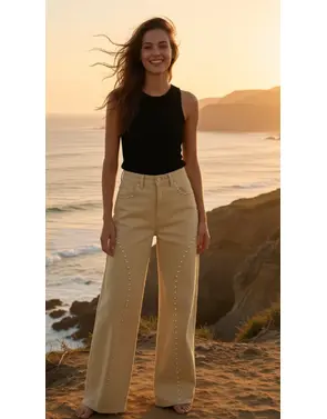 Garde-robe - Lange Broek - Beige