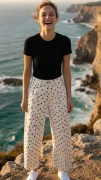 Garde-robe - Lange Broek - Bruin-wit
