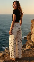 Garde-robe - Lange Broek - Bruin-wit