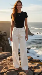 Garde-robe - Lange Broek - Ecru