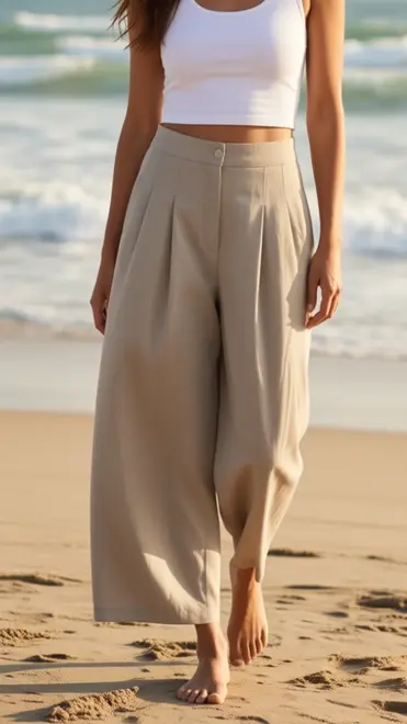 Garde-robe - Lange Broek - Taupe