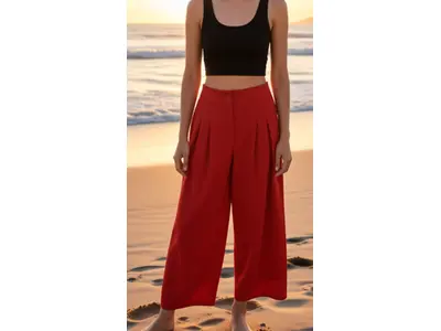 Garde-robe - Lange Broek - Rood