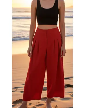Garde-robe - Lange Broek - Rood