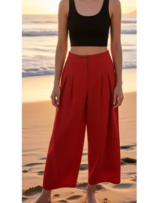 Garde-robe - Lange Broek - Rood