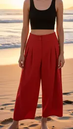 Garde-robe - Lange Broek - Rood