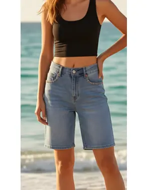 Garde-robe - Short - Jeans licht