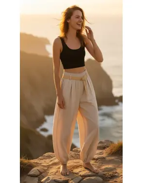 Garde-robe - Lange Broek - Beige