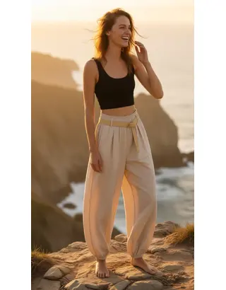 Garde-robe - Lange Broek - Beige
