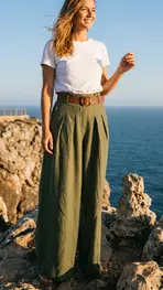Garde-robe - Lange Broek - Kaki