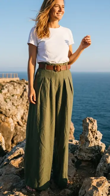 Garde-robe - Lange Broek - Kaki